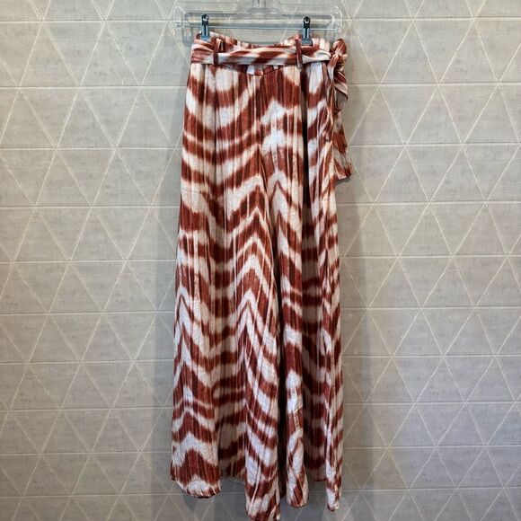 BANANA REPUBLIC ZEBRA PRINT WIDE LEG MERIDIAN LINEN PANT  #860389 - Picture 3 of 8